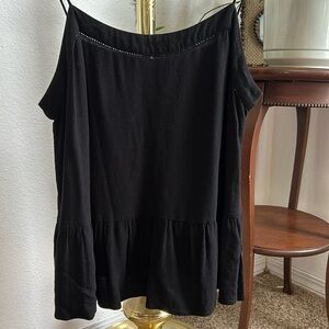 Women’s black boho tank top